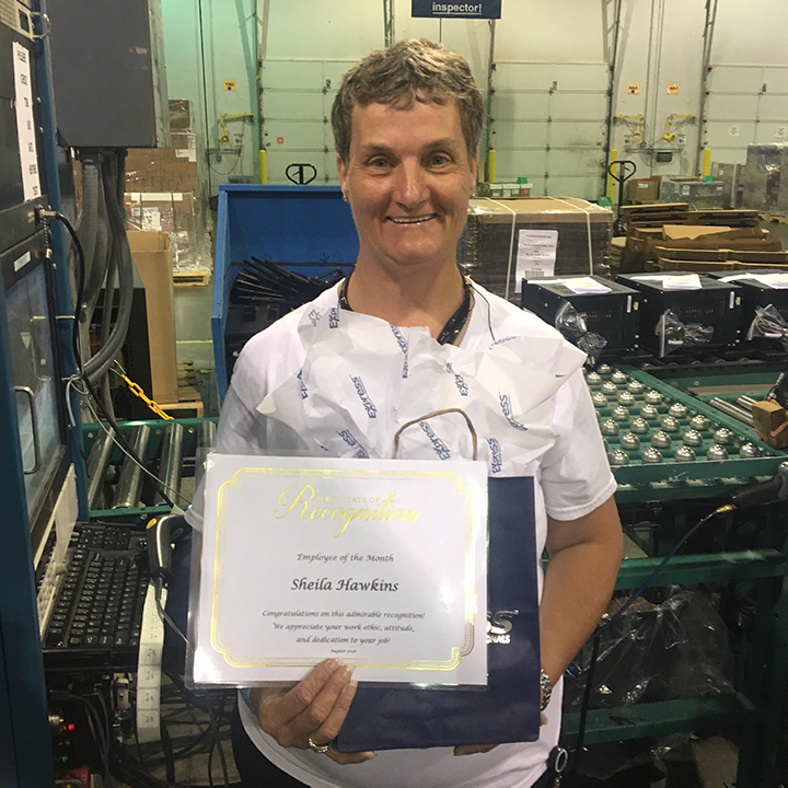Employee of the Month - Sheila Hawkins